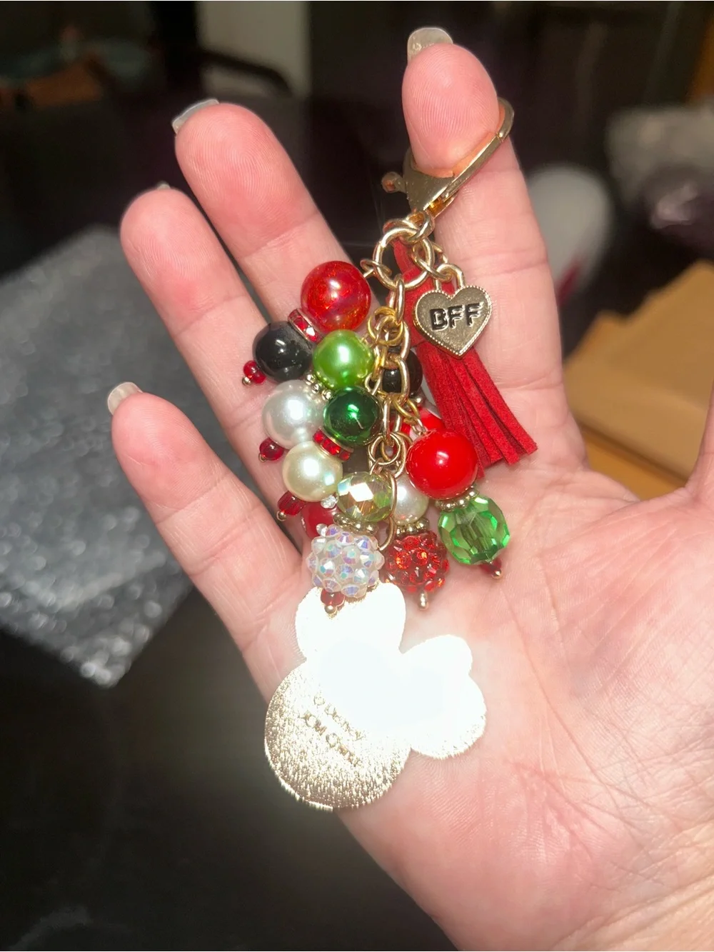 Red Minnie custom charm
